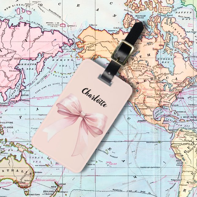 Rosa-Namensskript Gepäckanhänger (Von Creator hochgeladen)