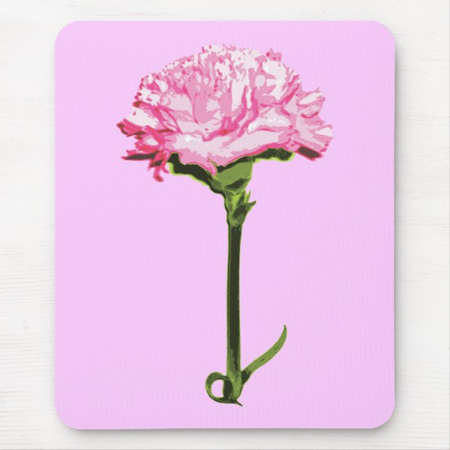 Rosa Narbe Mousepad (Vorne)