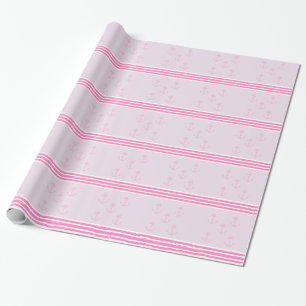Rosa nautische Anker Geschenkpapier