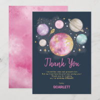 Rosa Navy Gold Weltraumgalaxie Girl Birthday
