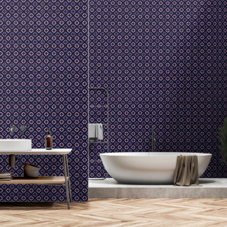 Rosa Navy Quatrefoil Farbe Peel & Stick Entfernbar Tapete