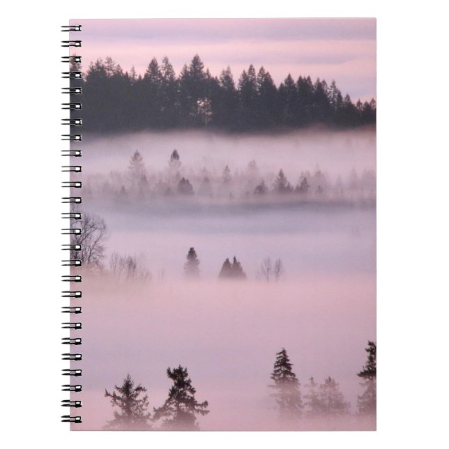 Rosa Nebelblanket. Notizblock (Vorderseite)