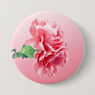 Rosa Nelke Button
