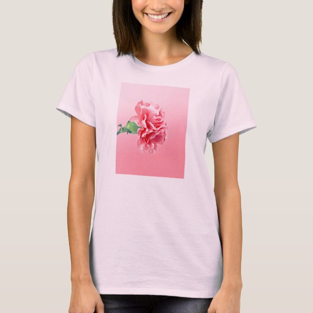 Rosa Nelke T-Shirt (Vorderseite)