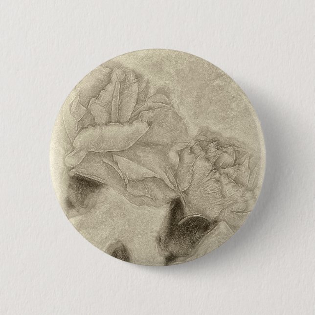 Rosa Nelken 3 Antik Button (Vorderseite)