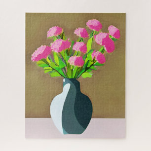 Rosa Nelken in der Vase Moderne Kunst
