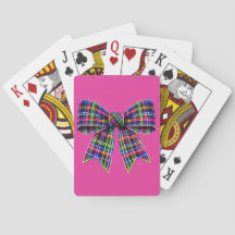 Rosa Neon-Schleife Tartan-Band Schottland Süß