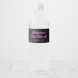 Rosa Neon Tropical Bat Mitzvah Party Wasserzeichen
