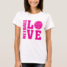 Rosa Netball-Liebe, Netball T-Shirt