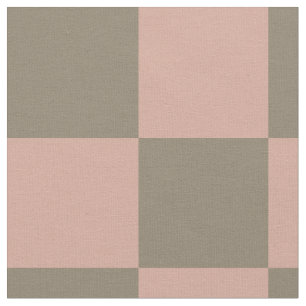 Rosa neutrales Schachbrett-Baumwollstoff Stoff