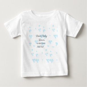 Rosa niedliche Blume Babydusche Aquarell Modernes Baby T-shirt