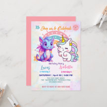 Rosa Niedliche Einhorndinosaurier Regenbogen Gebur