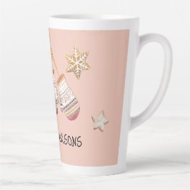 Rosa Niedliche Wasserfarbe Land Rustikale Illustra Milchtasse