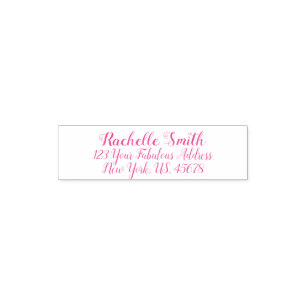 Rosa Niedliche Wirble Doodles Benutzerdefinierte Permastempel