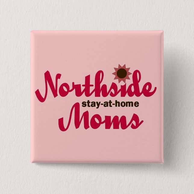 Rosa NSAHM Knopf Button (Vorderseite)