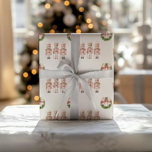 Rosa Nussknacker-Weihnachten Geschenkpapier