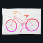 Rosa Ober Fahrrad Velo Küchentuch<br><div class="desc">Dekorieren Sie Ihre Küche mit diesem coolen rosafarbenen,  rosafarbenen Duschhandtuch. Macht ein großartiges Hauswärme- oder Hochzeitsgeschenk! Karo in meinem Shop für Farben und Muster. Sie können ihn anpassen und auch Text hinzufügen. Karo in meinem Shop für viel mehr Farben und Muster!</div>