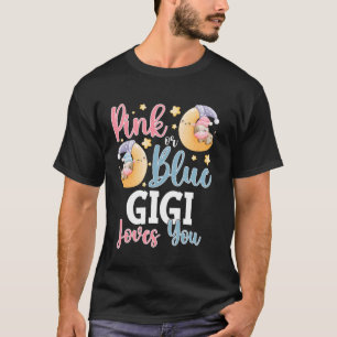 Rosa oder Blau Gigi liebt dich Schlafkuh Baby Gesc T-Shirt