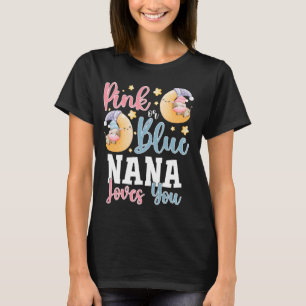 Rosa oder Blau Oma liebt dich schlafende Kuh Baby T-Shirt
