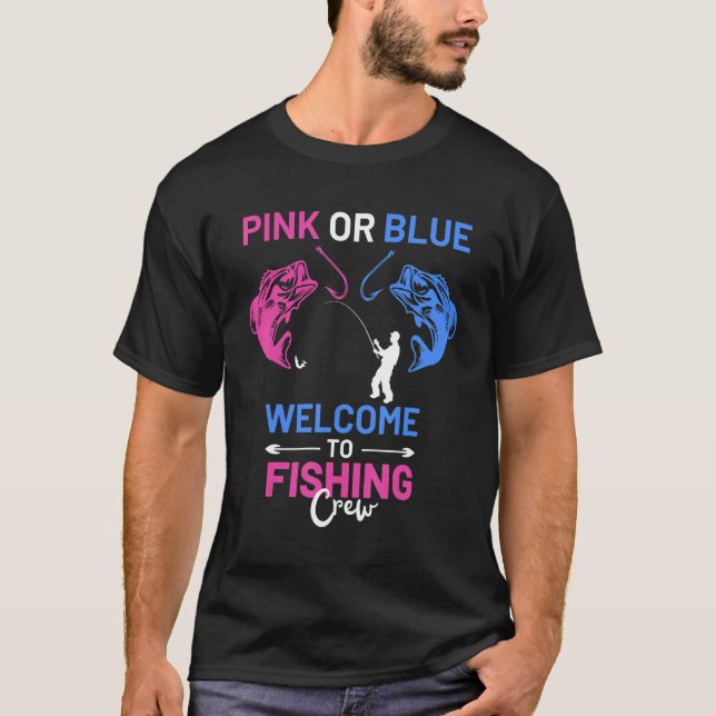 Rosa oder blau Willkommen bei der Crew der Fischer T-Shirt (Vorderseite)