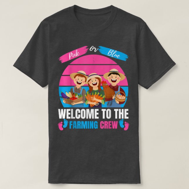 Rosa oder Blau Willkommen in der landwirtschaftlic T-Shirt (Design vorne)