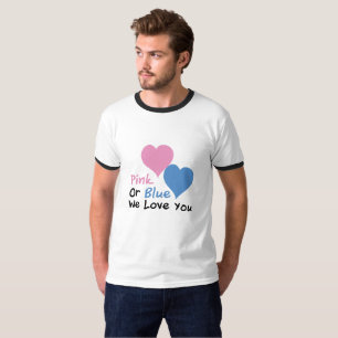 Rosa oder Blau wir Liebe, die Sie T-Shirt