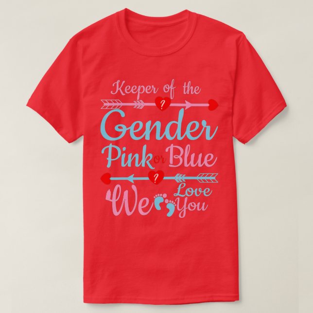 Rosa oder blau wir Liebe Sie Geschlechterhalter de T-Shirt (Design vorne)