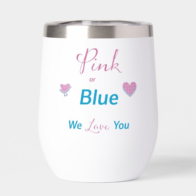 Rosa oder blau Wir Liebe Sie Geschlechtsverkehr ze (Rückseite)