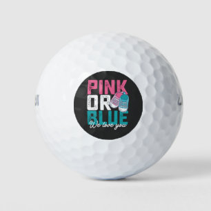 Rosa oder blau Wir Liebe Sie Geschlechtsverkehr ze Golfball