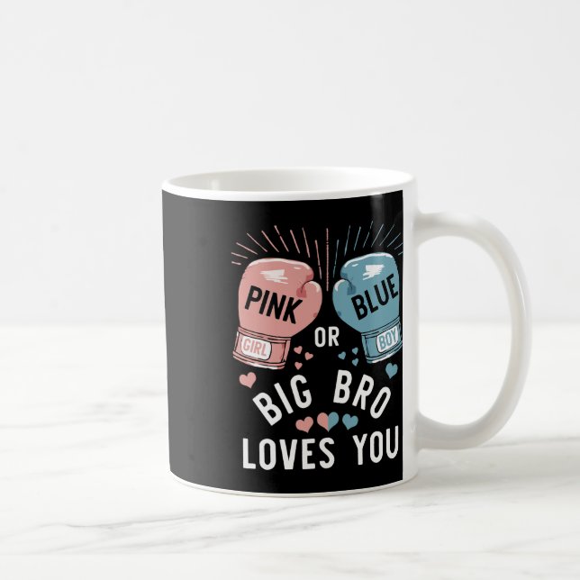 Rosa oder blaue Big Bro Lieben, die Sie Boxing Ges Kaffeetasse (Rechts)