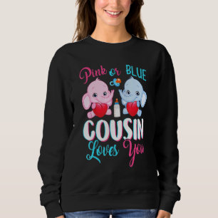 Rosa oder blaue Cousin Lieben Sie Elefanten Baby G Sweatshirt