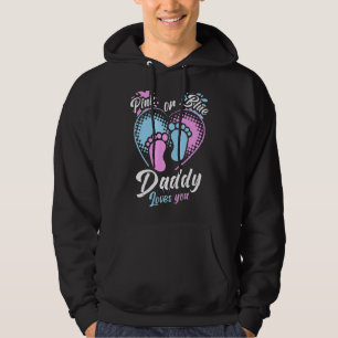 Rosa oder blaue Daddy Lieben Sie Geschlecht zeigen Hoodie