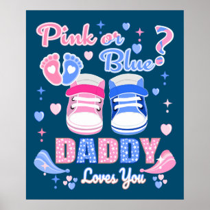 Rosa oder blaue Dadys Lieben Poster