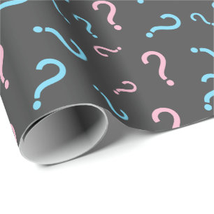 Rosa oder blaue Geschlechtsoffenbarung Geschenkpapier