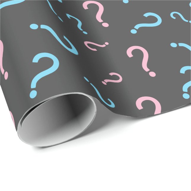 Rosa oder blaue Geschlechtsoffenbarung Geschenkpapier (Rolleneckpunkt)