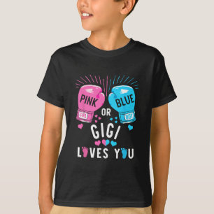 Rosa oder blaue Gigi-Lieben, bei denen Sie das Ges T-Shirt