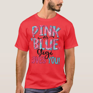 Rosa oder blaue Gigi Lieben Sie Gefärbte Krawatte  T-Shirt