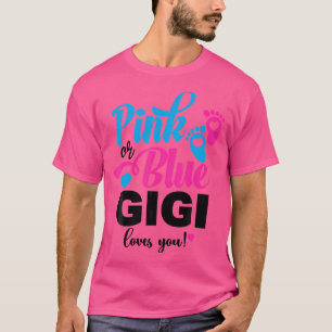 Rosa oder blaue Gigi-Lieben Sie Geschlecht offenba T-Shirt