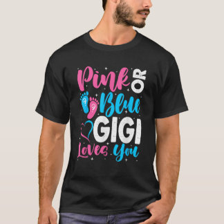 Rosa oder blaue Gigi-Lieben Sie Niedliche Geschlec T-Shirt