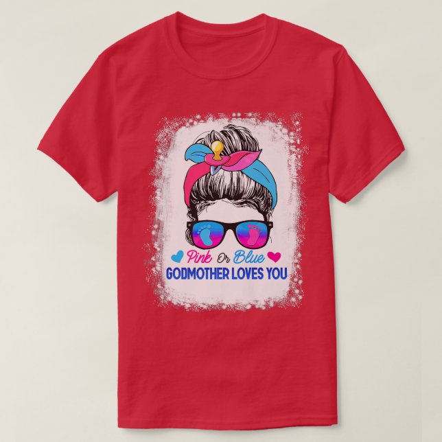 Rosa oder blaue Godmutterinnen Lieben Sie Messy Bu T-Shirt (Design vorne)