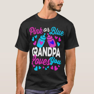 Rosa oder blaue GRANDPA-Lieben - Ihr zukünftiges G T-Shirt
