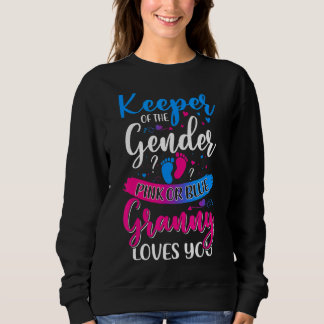 Rosa oder blaue Grannie Lieben, die das Geschlecht Sweatshirt