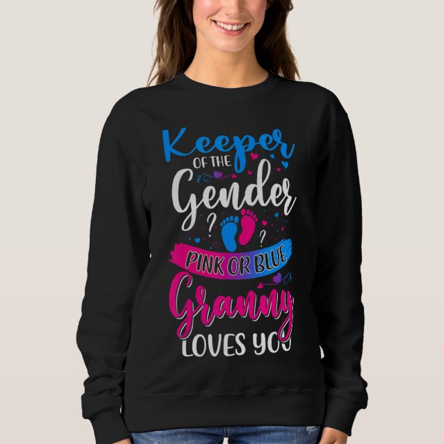 Rosa oder blaue Grannie Lieben, die das Geschlecht Sweatshirt (Vorderseite)