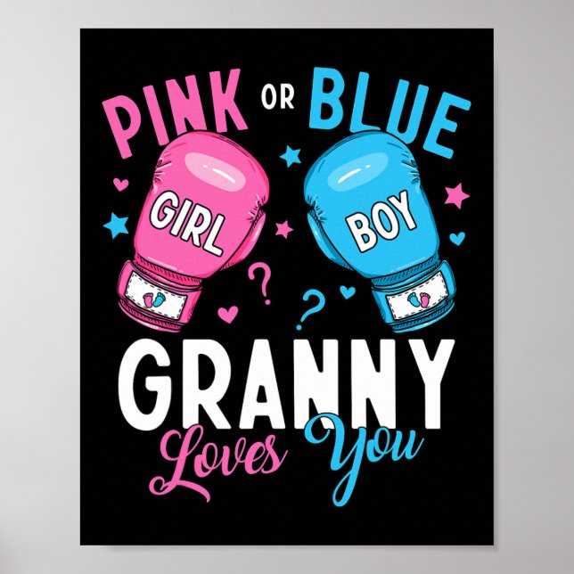 Rosa oder blaue Grannys Lieben, die Sie Boxing Gen Poster (Vorne)