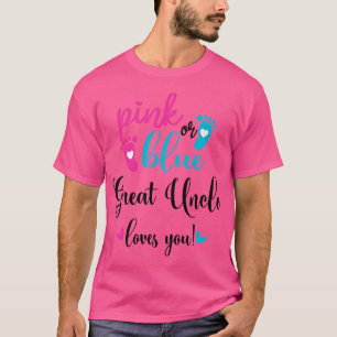 Rosa oder blaue graue Lieben, die Sie Geschlecht z T-Shirt