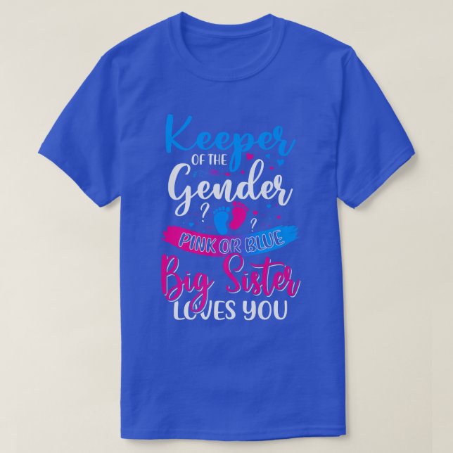 Rosa oder blaue, große Lieben, die das Geschlecht  T-Shirt (Design vorne)