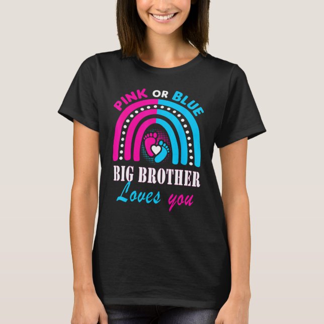 Rosa oder blaue große Lieben, die Sie Geschlecht o T-Shirt (Vorderseite)