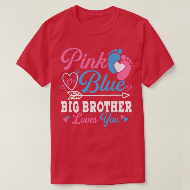 Rosa oder blaue große Lieben, die Sie Geschlecht z T-Shirt (Design vorne)
