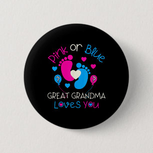 Rosa oder blaue große Oma-Lieben Sie Shirt Geschle Button