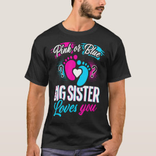 Rosa oder blaue große Schwestern Lieben Sie Baby G T-Shirt